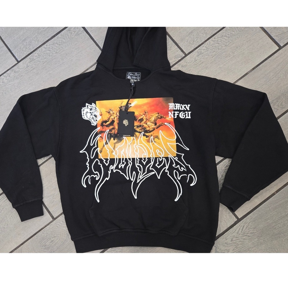 Darc Sport Wolves Club Valkyrie Hoodie Black MMXV NFGU Premium Vintage Medium
